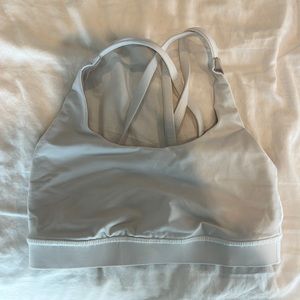 White lululemon crisscross sports bra